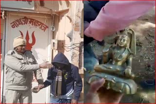 theft in temple in yamunanagar