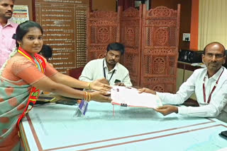 Erode East By election Naam Tamilar Katchi candidate Menaka filed nomination