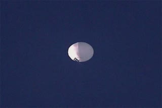 Tracking suspected Chinese spy balloon over US Pentagon