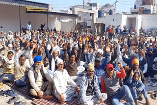 Protest in Siwan village of Kaithal