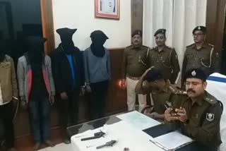 मोतिहारी में अपराध की योजना बनाते हुए 6 अपराधी गिरफ्तार
