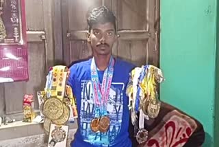 Karate player Priyanshu Das ETV BHARAT