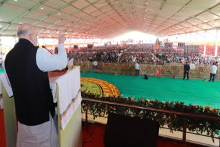 Amit Shah In Vijay Sankalp Rally Deoghar