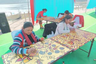 Tribal Painting Exhibition at Audrey House in Ranchi