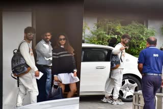 Shahid Kapoor and Mira Rajput fly out of Mumbai  Bollywood celebs will attend SidKiara Wedding  First guests to arrive Jaisalmer for SidKiara wed  Producer Shabina Khan will attend SidKiara wedding  Sidharth Malhotra s Bollywood break  Sidharth Kiara latest movies  ഷാഹിദ് കപൂറും ഭാര്യയും മുംബൈ വിമാനത്താവളത്തില്‍  ഷാഹിദ് കപൂറും ഭാര്യ മീര രജ്‌പുത്തും  കിയാര സിദ്ധാര്‍ഥ് വിവാഹം  ഷാഹിദ് കപൂറും ഭാര്യയും