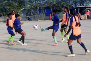 Women Football in Sandeshkhali ETV BHARAT