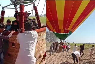 Army parachute emergency landing