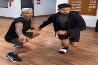 Shikhar Dhawan and Shreyas Iyer dance video