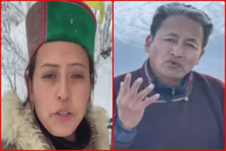 Amita Negi in support of Sonam Wangchuk
