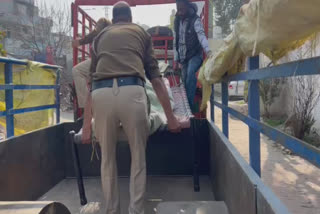 Punjab Police arrived to remove the body from the grave