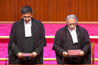 FIVE JUDGES TAKE OATH IN THE SUPREME COURT TODAY CJI CHANDRACHUD