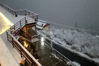 Snowfall in Auli