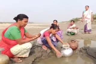 Deprived of drinking water in Teok