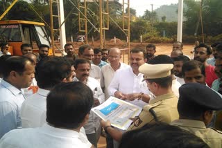 Minister Sunil Kumar inspected the arrangement