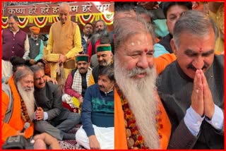 CM Sukhvinder at Radha Krishna Temple in Una