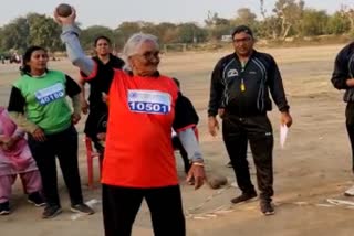 105  year old Dadi inOpen Athletics Championship