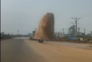 Mission Bhagiratha Pipeline burst