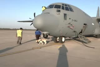 بھارتی فضائیہ کا ہرکولیس طیارہ ادویات اور امدادی سامان لے کر شام کے لیے روانہ