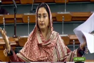 Harsimrat Kaur raged against the Center in the Lok Sabha