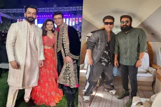 Prithviraj and Supriya attend SidKiara wedding  Prithviraj and Supriya posed with Karan Johar  Mohanlal also spotted in Jaisalmer  Mohanlal posed with Karan Johar  Ram Charan wife Upasana apologized to Kiara  Ram Charan Kiara Advani movies  SidKiara wedding  SidKiara wedding reception  Sidharth Malhotra Kiara Advani wedding  Prithviraj Sukumaran attends  Sidharth Malhotra Kiara Advani  പൃഥ്വിരാജും സുപ്രിയയും  സിദ്ധാര്‍ഥ് കിയാര വിവാഹത്തില്‍  പൃഥ്വിയുടെയും സുപ്രിയയുടെയും ചിത്രം  ക്ഷണിച്ചിട്ടില്ലെന്ന് മോഹന്‍ലാല്‍