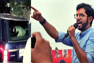 Stone pelting on Aaditya Thackeray's convoy near Aurangabad