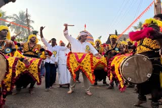 Madhu Bangarappa Dance in Dyamavva Jathrothsava