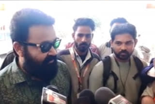 Malaikottai Vaaliban Actor Mohanlal returns to Chennai in shooting break