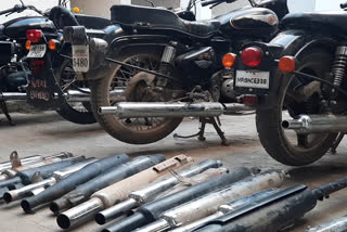 27 bikes fined fitted silencers