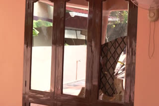 V Muraleedharan's house window panes