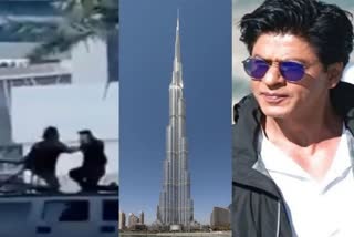 shah rukh khan reacts Pathaan is the First movie ever to shut down Burj Khalifa boulevard dubai