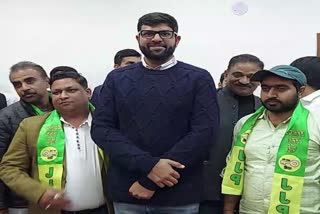 Press conference of Digvijay Chautala in Rohtak