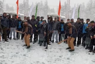 Anurag Thakur played cricket in Gulmarg