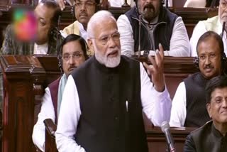 Prime Minister Narendra Modi in Rajya Sabha