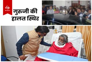 Former CM Shibu Soren health deteriorated in Ranchi