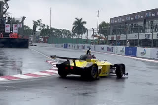 Formula E Practice Race in Hyderabad Today