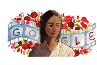 PK Rosy 120th Birth Anniversary  PK Rosy  GOOGLE DOODLE TODAY  GOOGLE DOODLE p k rosy  first female lead in Malayalam cinema  Doodle honours PK Rosy  Vigathakumaran heroine  Vigathakumaran film controversy  p k rosy profile  പി കെ റോസി  ഗൂഗിൾ ഡൂഡിൽ  മലയാളത്തിലെ ആദ്യ നായിക  പി കെ റോസിയെ ആദരിച്ച് ഗൂഗിൾ ഡൂഡിൽ  വിഗതകുമാരൻ  പി കെ റോസി ചരിത്രം