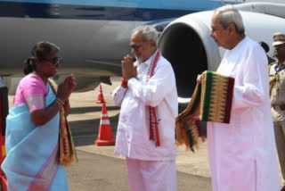 President Droupadi Murmu arrives in Odisha's Bhubaneswar for her two-day visit