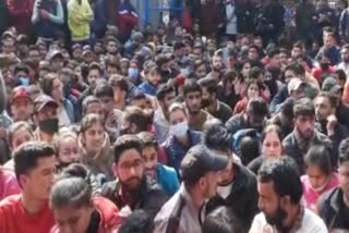 Dehradun anti exam paper leak protest