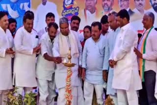 Congress prajadhwani yatra held in Devatkal village of Surpur taluk