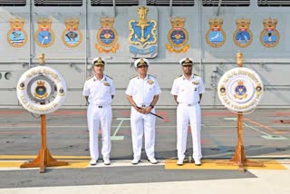 Ajendra Bahadur Singh visits Kadamba Naval Base