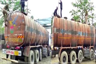 Police raid against illegal oil in tinsukia