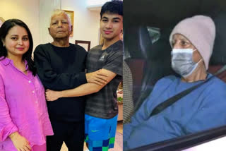 Lalu lands in India after successful kidney surgery in Singapore