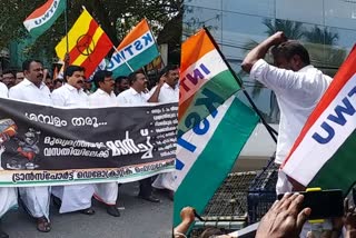 opposition labour party protest  labour organisation protest  ksrtc salary crisis  ksrtc  antony raju  pinarayi vijayan  cpim  congress  highcourt of kerala  latest news in trivandrum  latest news today  കെഎസ്‌ആര്‍ടിസി  കെഎസ്‌ആര്‍ടിസി ശമ്പള പ്രതിസന്ധി  പ്രതിപക്ഷ തൊഴിലാളി സംഘടനകൾ  ക്ലിഫ് ഹൗസിലേയ്‌ക്ക് മാര്‍ച്ച് നടത്തി  പ്രതിഷേധം  ടിഡിഎഫ്  ആന്‍റണി രാജു  ഗതാഗത മന്ത്രി  ഹൈക്കോടതി  തിരുവനന്തപുരം ഏറ്റവും പുതിയ വാര്‍ത്ത  ഇന്നത്തെ പ്രധാന വാര്‍ത്ത