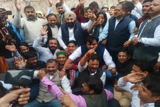 Congress Protest in Dehradun: