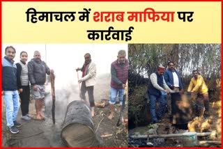 Illegal liquor destroyed in himachal