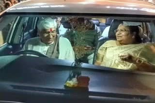 minister ts singhdeo drives car in balod
