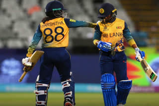 icc women t20 world  women t20 world cup  icc  srilanka vs bangladesh  srilanka vs bangladesh match result  srilanka  harshitha samarawickrama  nilakshi de silva  വനിത ടി20 ലോകകപ്പ്  ശ്രീലങ്ക  ശ്രീലങ്ക വനിത ക്രിക്കറ്റ് ടീം  ഐസിസി വനിത ടി20 ലോകകപ്പ്  ഹര്‍ഷിത സമരവിക്രമ  ബംഗ്ലാദേശ്  ശ്രീലങ്ക ബംഗ്ലാദേശ്