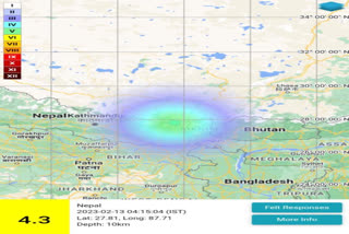 EARTHQUAKE TREMORS TODAY AT SIKKIM