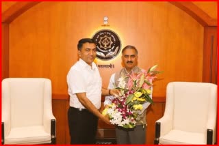 CM Sukhvinder meeting with CM Pramod Savant