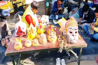 mask art of Assam in Faridabad Surajkund